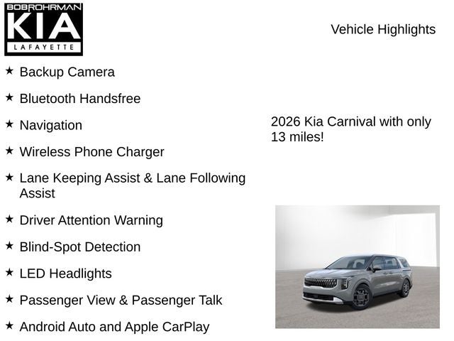 2026 Kia Carnival Hybrid EX