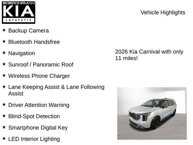2026 Kia Carnival SX