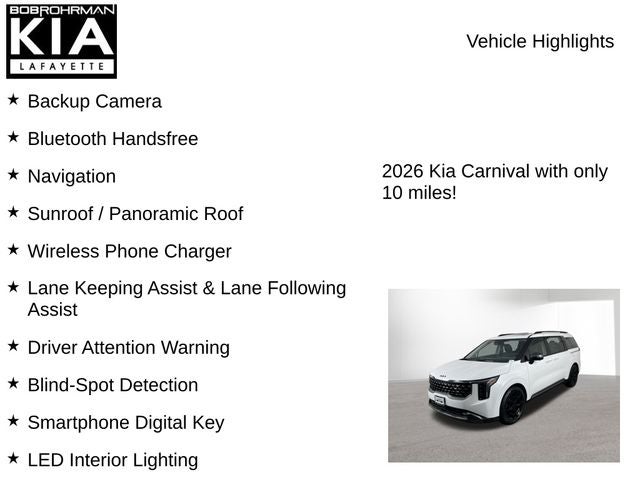 2026 Kia Carnival SX