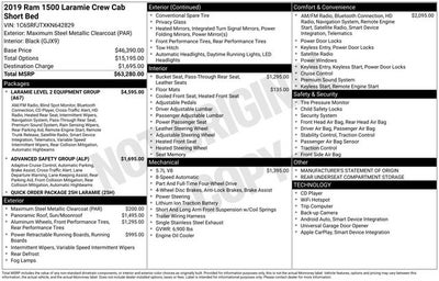 2019 RAM 1500 Laramie
