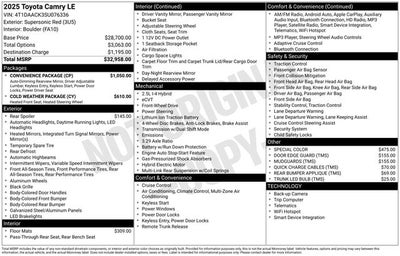 2025 Toyota Camry LE