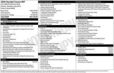 2026 Hyundai Tucson XRT