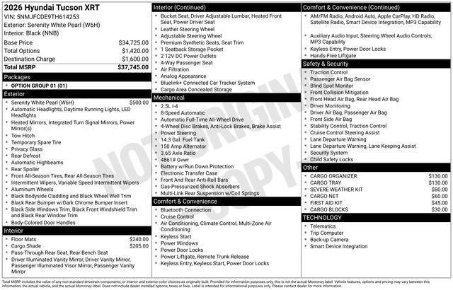 2026 Hyundai Tucson XRT