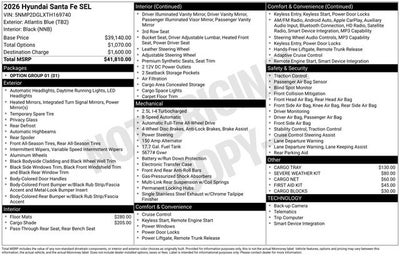 2026 Hyundai Santa Fe SEL