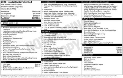 2026 Hyundai Santa Fe Limited