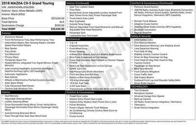 2018 Mazda Mazda CX-5 Grand Touring