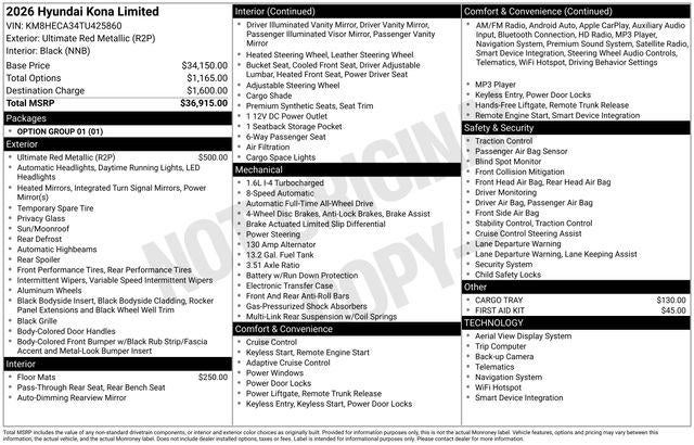 2026 Hyundai Kona Limited