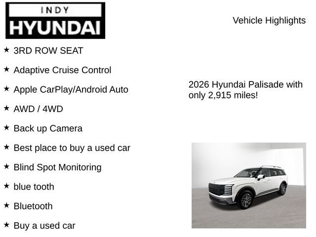 2026 Hyundai Palisade SEL 7 Passenger