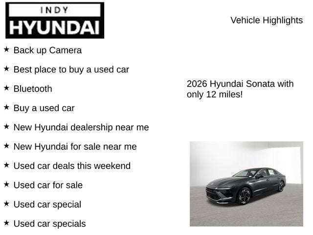 2026 Hyundai Sonata SEL Sport