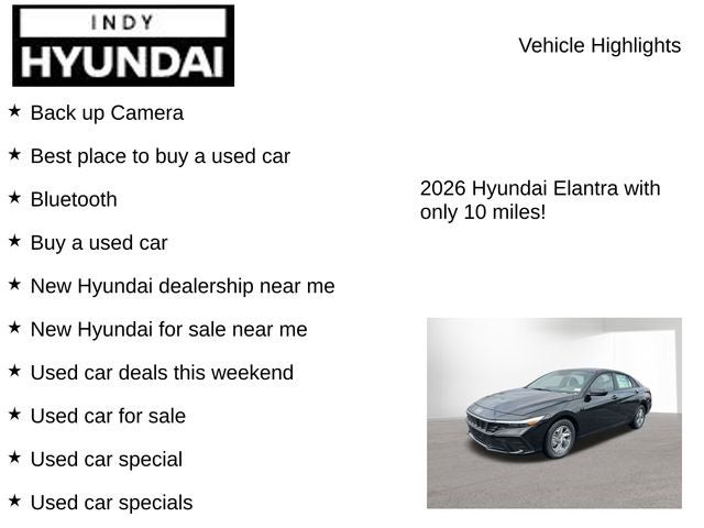 2026 Hyundai Elantra SE
