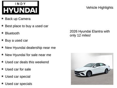 2026 Hyundai Elantra Hybrid Blue
