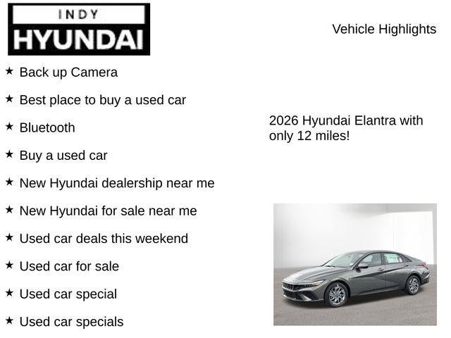 2026 Hyundai Elantra Hybrid Blue