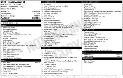 2018 Hyundai Accent SE