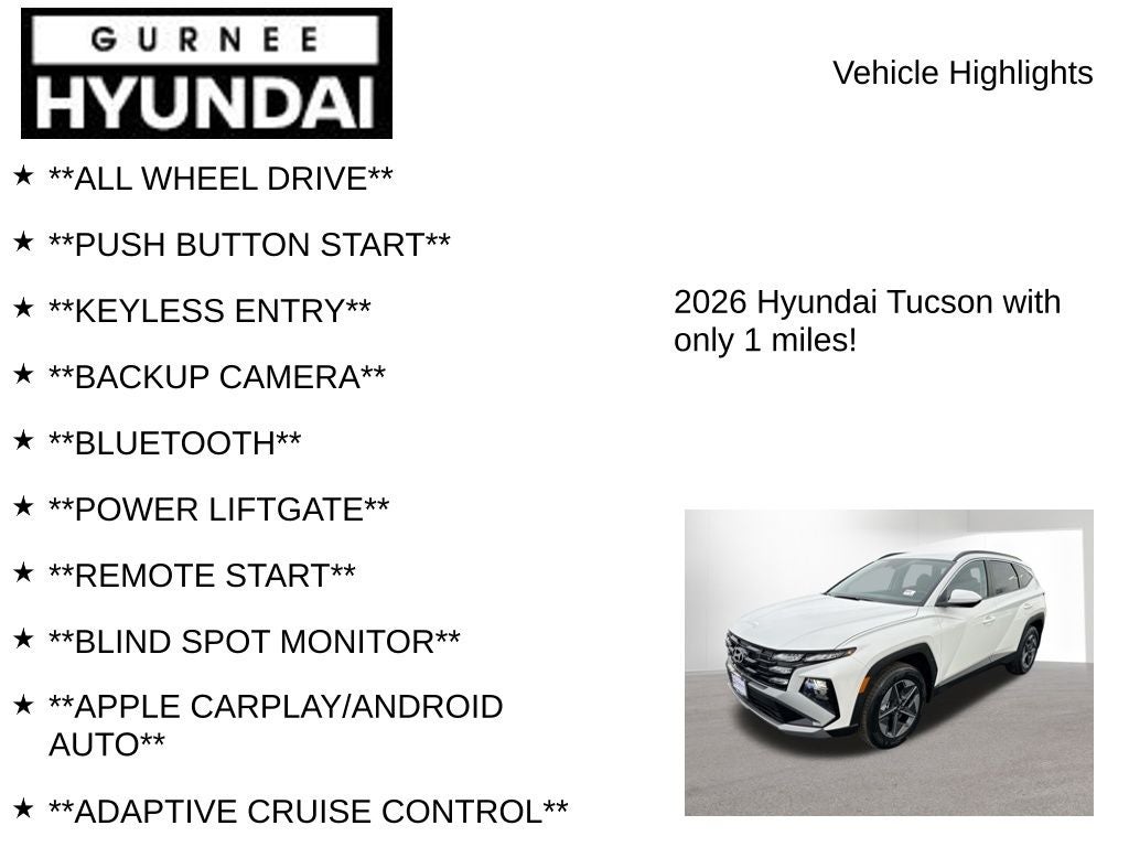 2026 Hyundai Tucson SEL