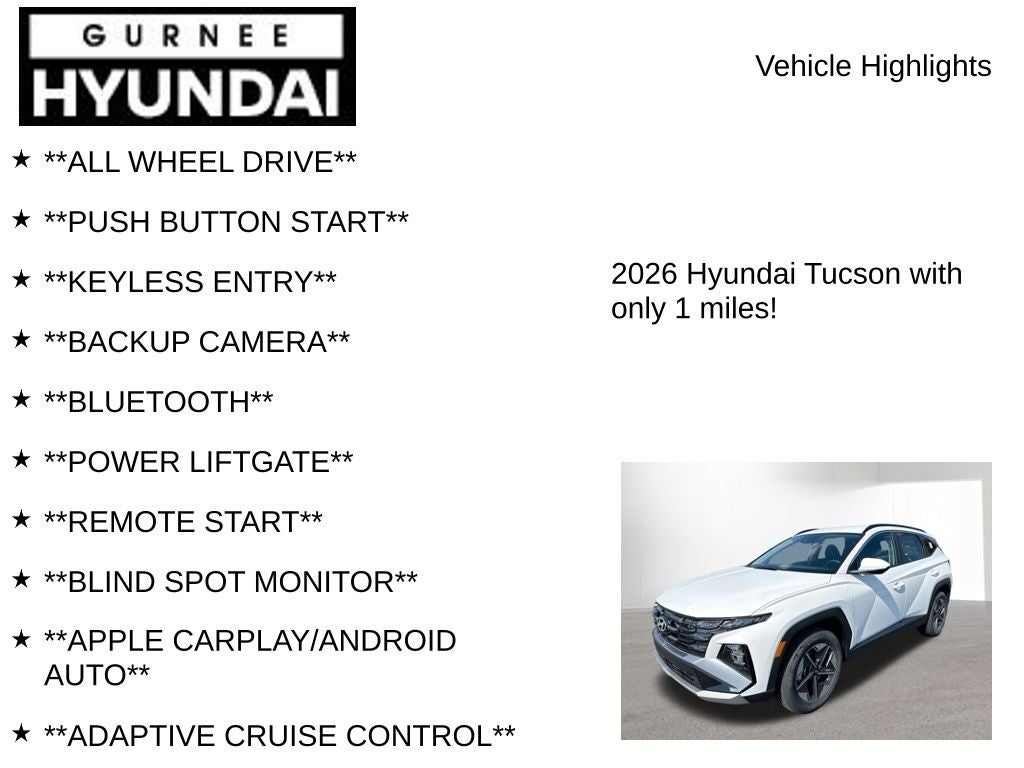 2026 Hyundai Tucson SEL