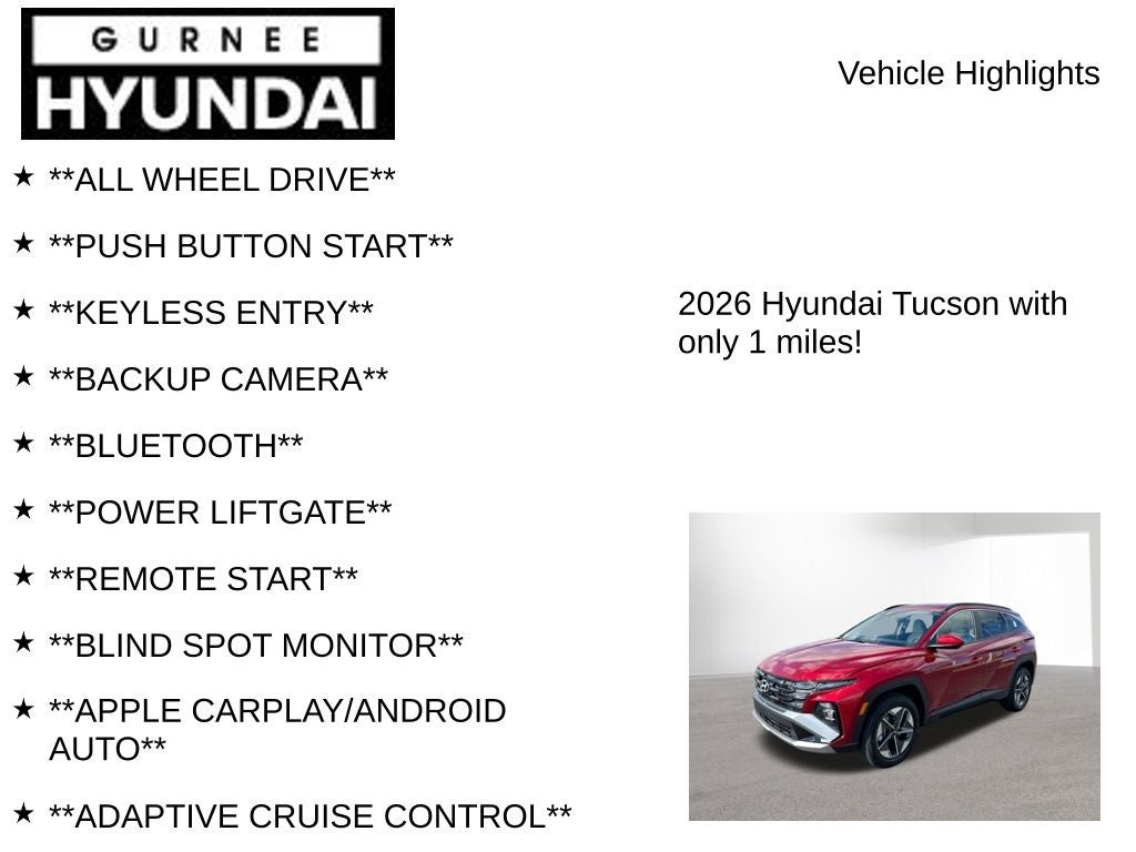 2026 Hyundai Tucson SEL