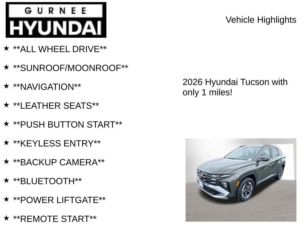 2026 Hyundai Tucson SEL Premium