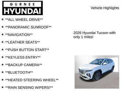 2026 Hyundai Tucson Limited