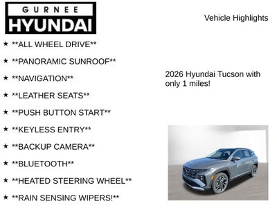 2026 Hyundai Tucson Limited