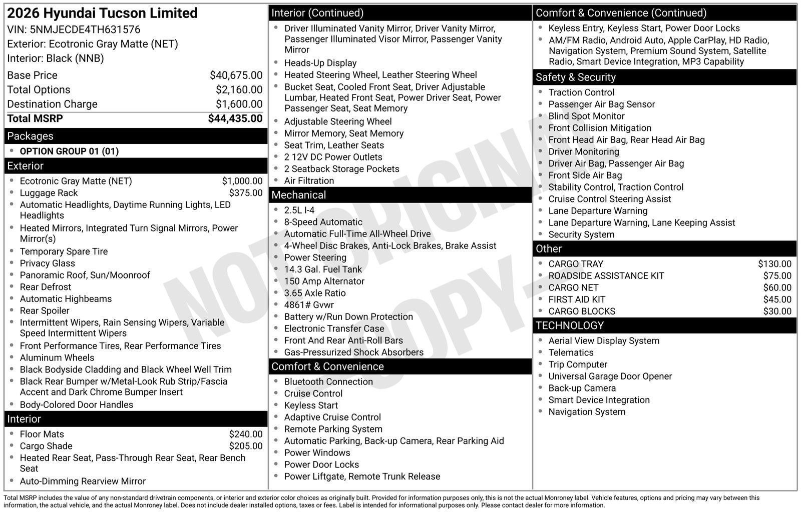 2026 Hyundai Tucson Limited