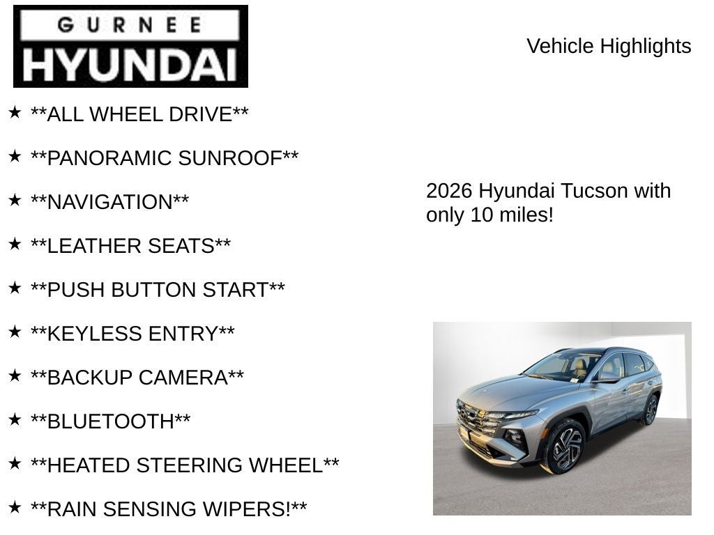 2026 Hyundai Tucson Limited