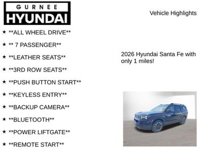 2026 Hyundai Santa Fe SEL