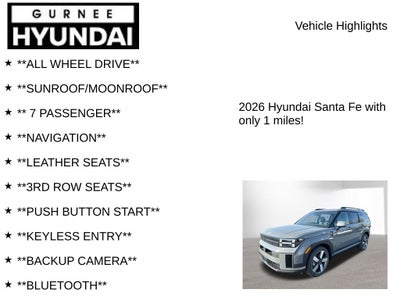 2026 Hyundai Santa Fe Hybrid Limited
