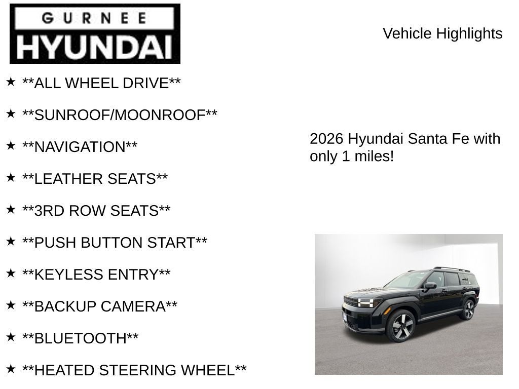 2026 Hyundai Santa Fe Hybrid Limited