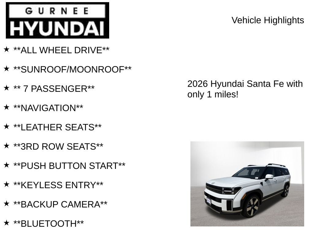 2026 Hyundai Santa Fe Limited
