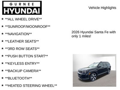 2026 Hyundai Santa Fe Limited