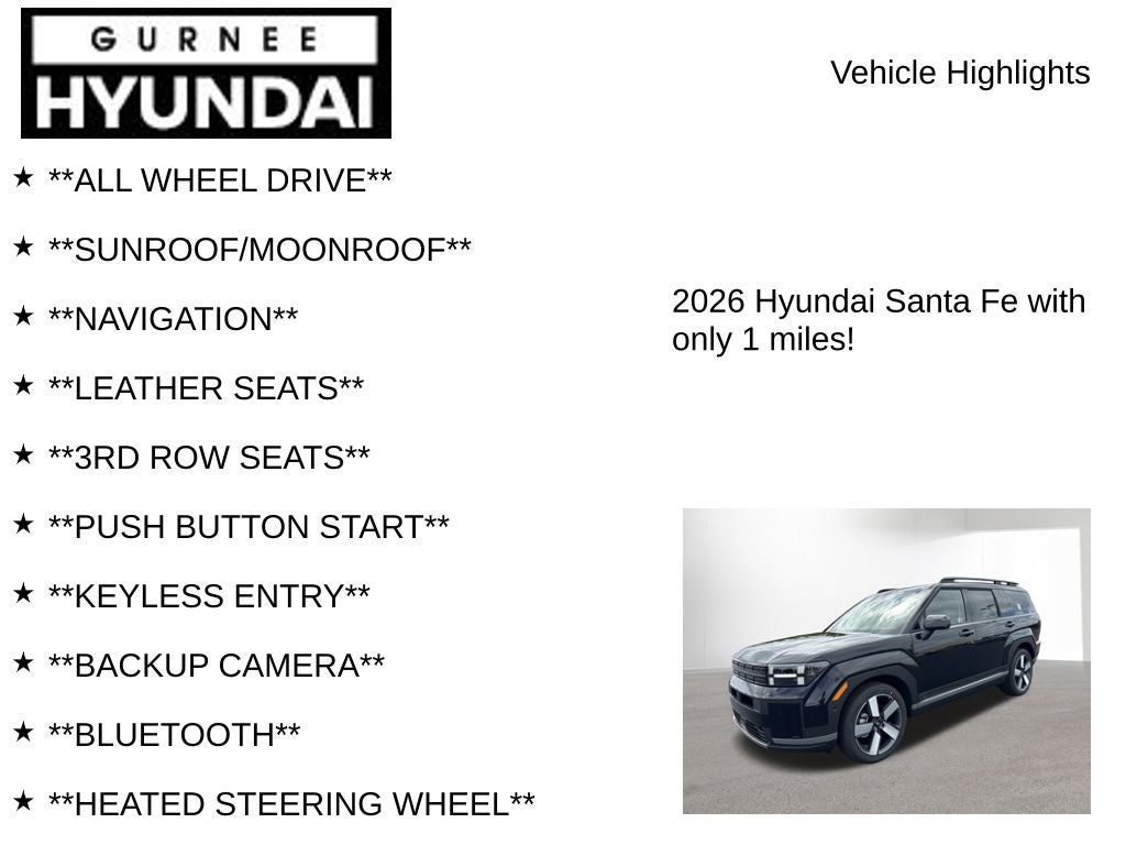2026 Hyundai Santa Fe Limited