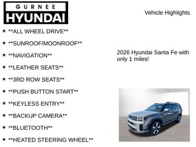 2026 Hyundai Santa Fe Limited
