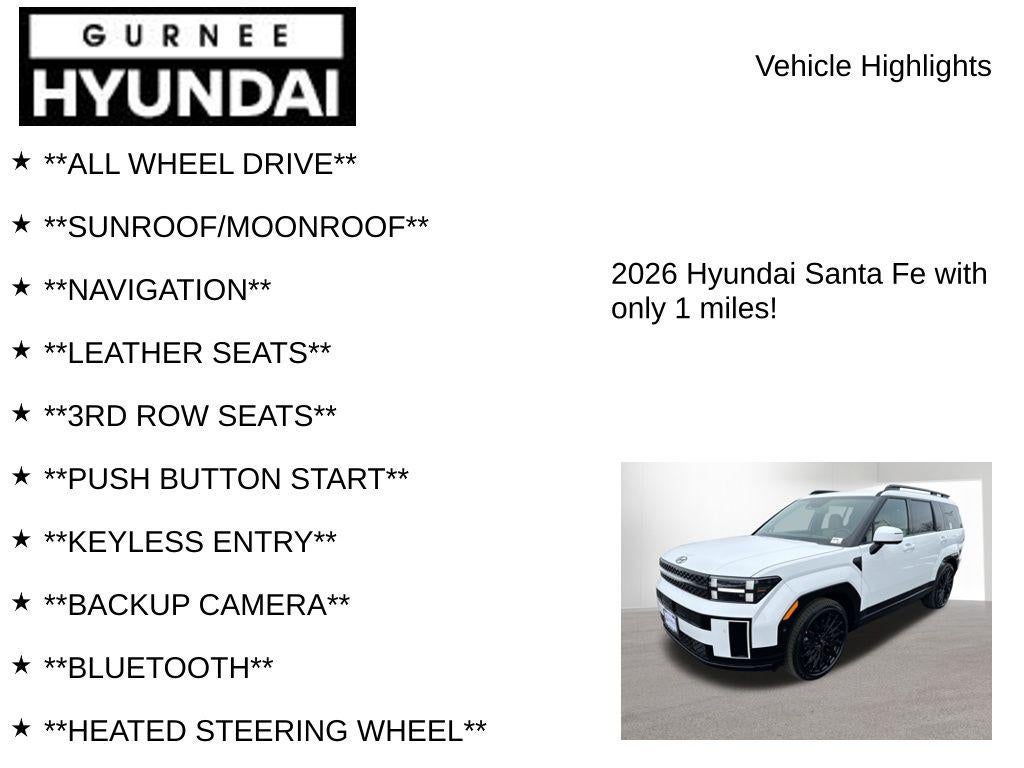 2026 Hyundai Santa Fe Calligraphy