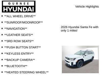 2026 Hyundai Santa Fe Calligraphy