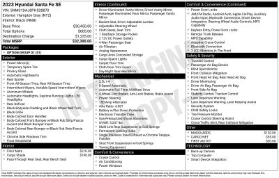 2023 Hyundai Santa Fe SE