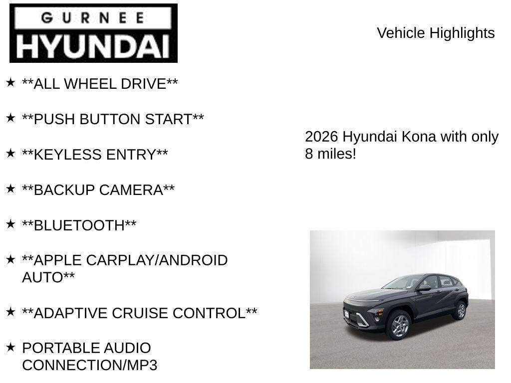 2026 Hyundai Kona SE