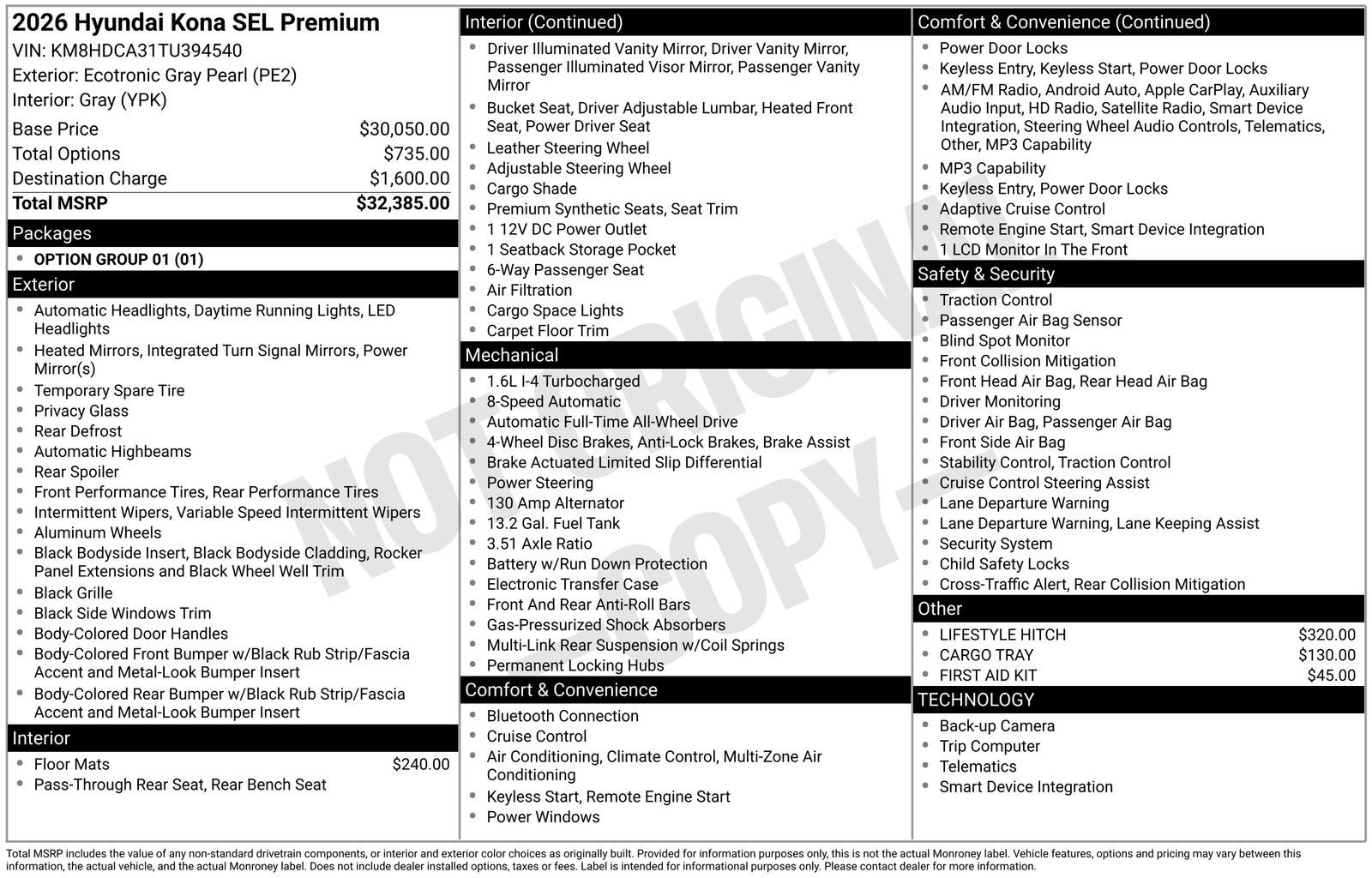 2026 Hyundai Kona SEL Premium