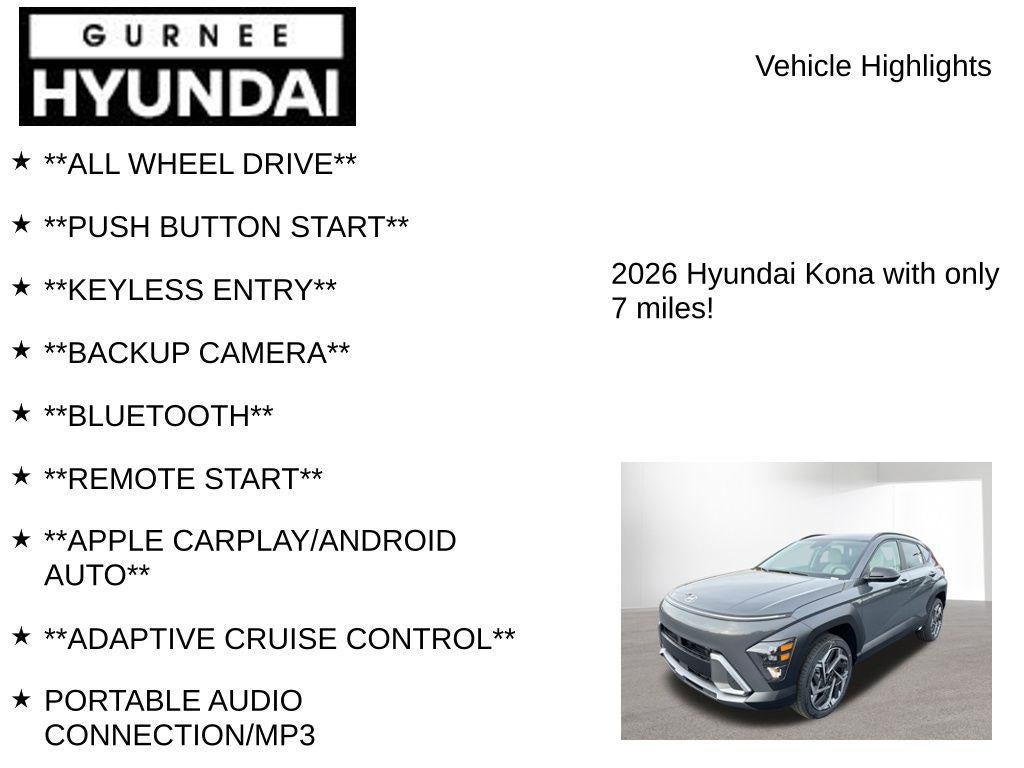 2026 Hyundai Kona SEL Premium