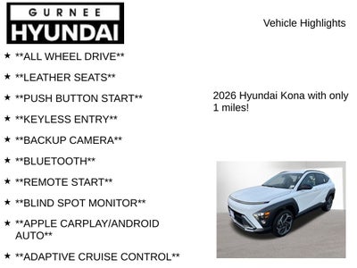 2026 Hyundai Kona SEL Premium