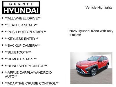 2026 Hyundai Kona SEL Premium