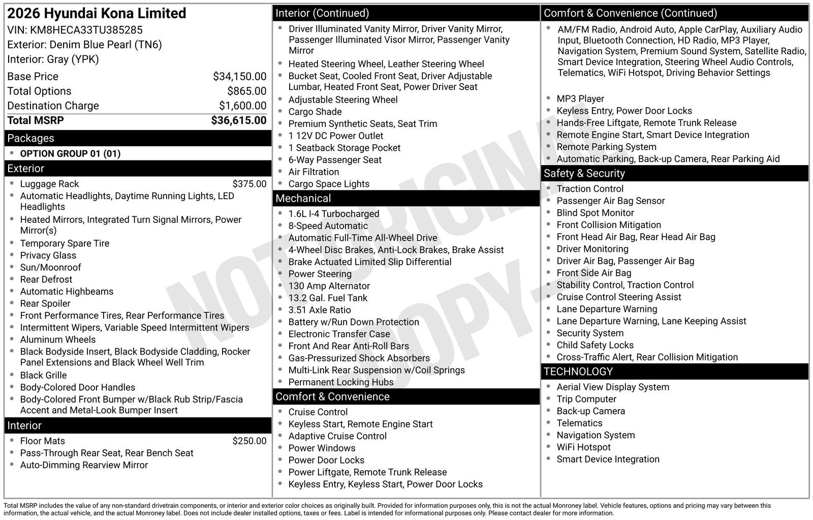 2026 Hyundai Kona Limited