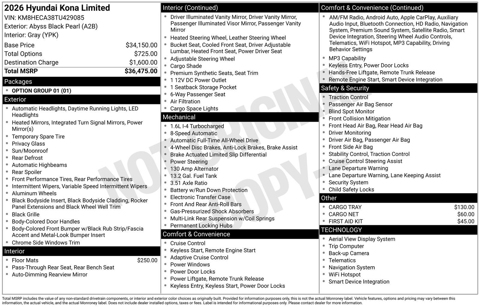 2026 Hyundai Kona Limited