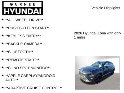 2026 Hyundai Kona SEL Sport
