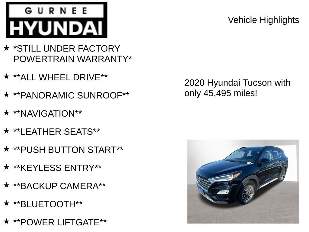 2020 Hyundai Tucson Ultimate