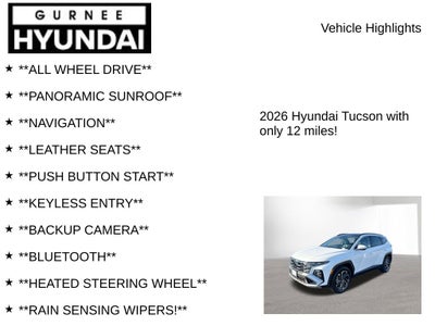 2026 Hyundai Tucson Hybrid Limited