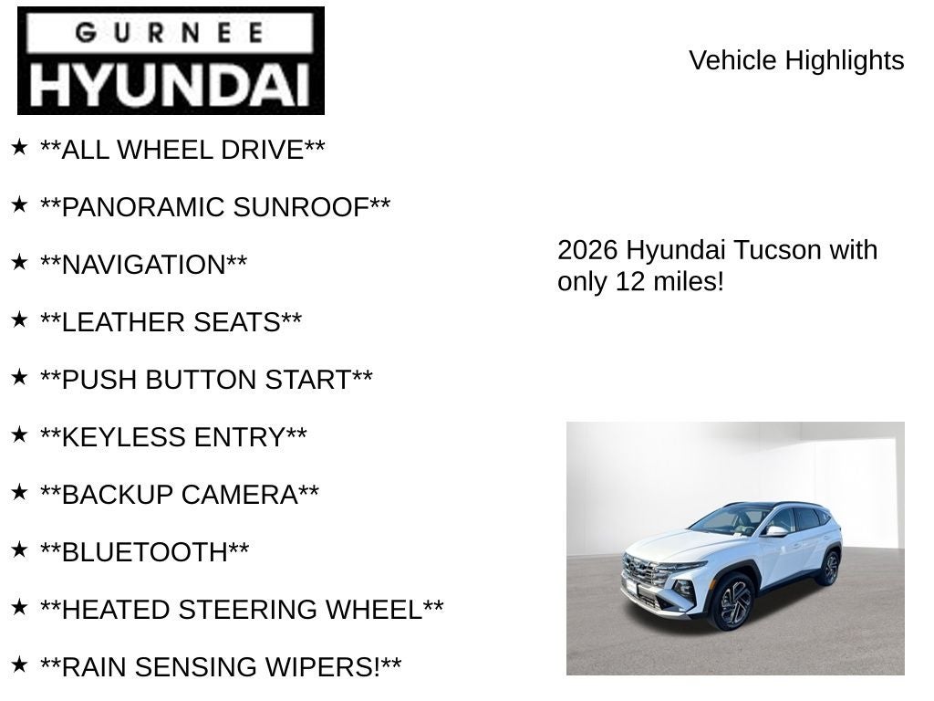 2026 Hyundai Tucson Hybrid Limited