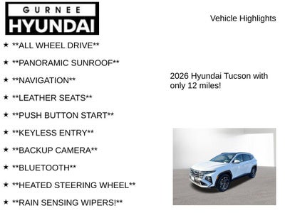 2026 Hyundai Tucson Hybrid Limited