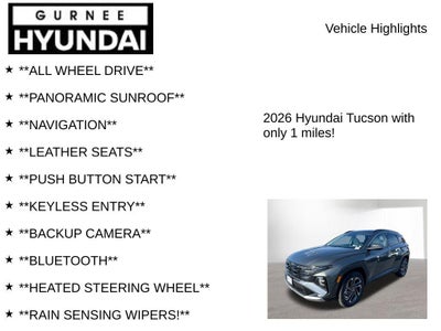 2026 Hyundai Tucson Hybrid Limited