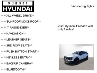 2026 Hyundai Palisade XRT Pro