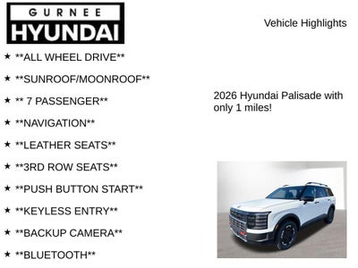 2026 Hyundai Palisade XRT Pro